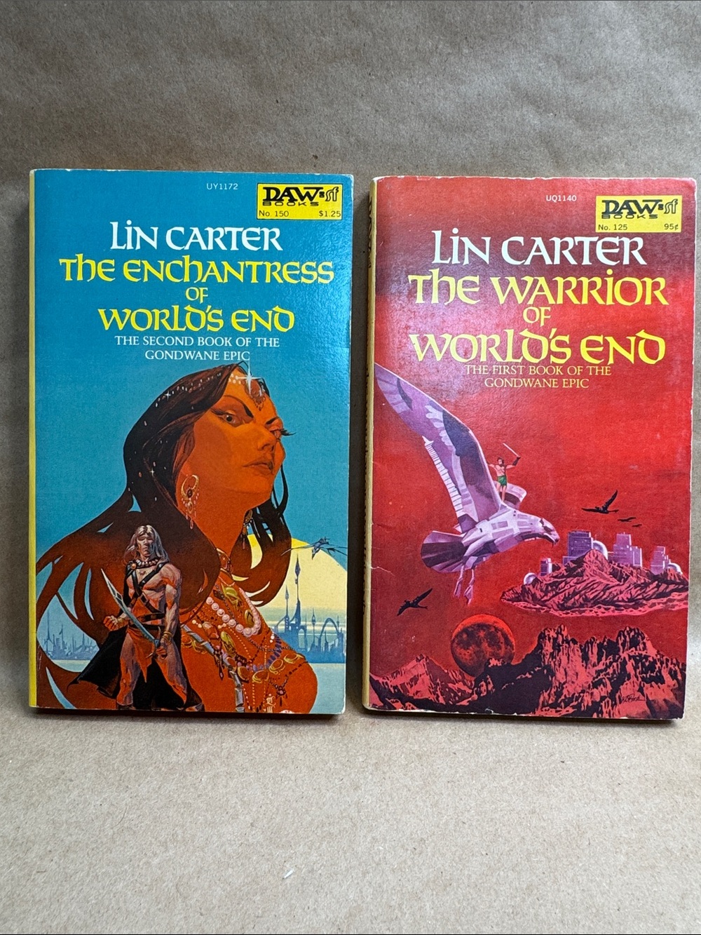 Lin Carter - The Enchantress of World's End & The Warrior of World's End (Pair)